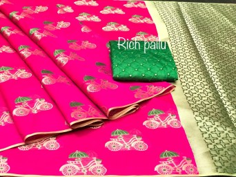 Banarasi cotton silk saree