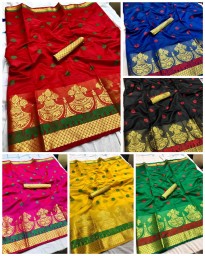 Kumbh Pure Cotton Silk Saree