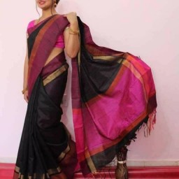 Khadi cotton silk saree