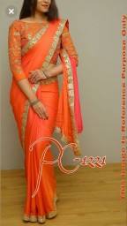 Rangoli crape saree