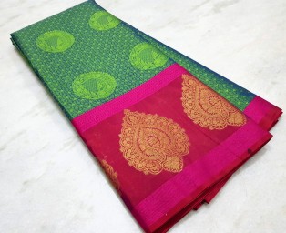 Banarasi kora muslin silk saree