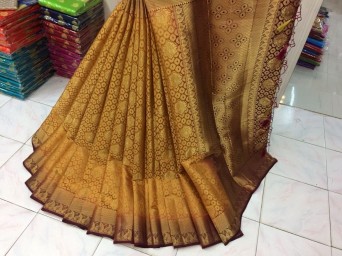 Pure jeqard silk saree