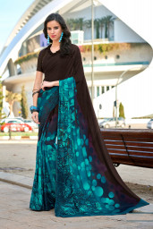 Crepe saree