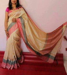 Khadi cotton saree