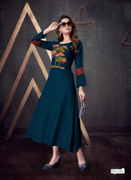 Rayon gown & kurtis