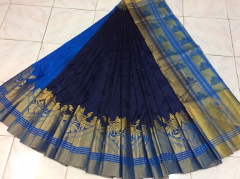 Pure tusshar silk saree