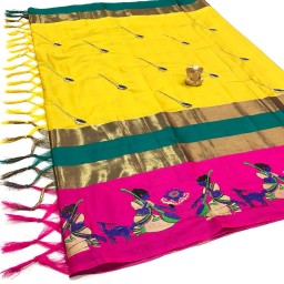 Cotton silk saree