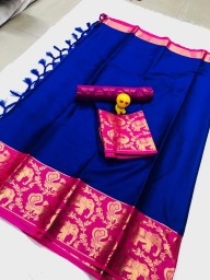 Aura pure cotton saree