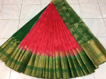 Pure tusshar silk saree