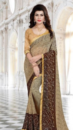 Satin fabric saree