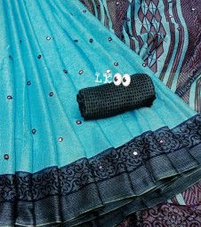 Jute cotton saree