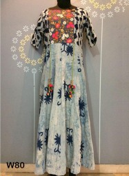 Rayon gown & kurtis